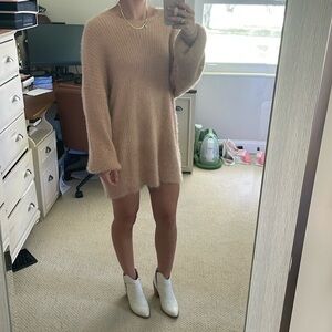 Lulus pink sweater dress